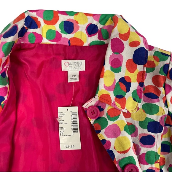 12-18M 1989 Place Multi-Colored Polka Dot Jacket Jacket - Picture 4 of 4